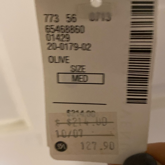 John Carlisle Suede Short Jacket Olive Green Size Medium - Picture 7 of 7